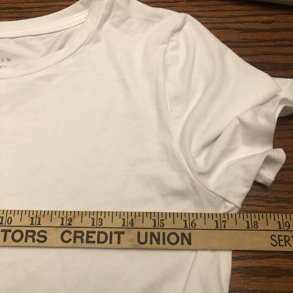 A New Day Women's Short Sleeve Mini T-Shirt Wrap Dress White Sz M - Picture 9 of 11